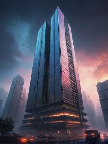 the skyscraper,skyscraper,cybercity,cyberport,skyscraping,pc tower,skylstad,arcology,megacorporation,futuristic architecture,cybertown,guangzhou,barad,supertall,vdara,lexcorp,skyscrapers,ordos,sathorn,megacorporations,Illustration,Retro,Retro 02