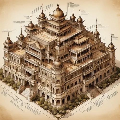 asian architecture,islamic architectural,build by mirza golam pir,big mosque,persian architecture,chinese architecture,stone palace,grand mosque,jaipur,mosques,roof domes,grand master's palace,taj mahal,city mosque,marble palace,city palace,iranian architecture,rajasthan,kirrarchitecture,golden temple,Illustration,Paper based,Paper Based 07