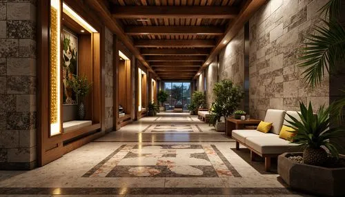 amanresorts,hotel lobby,hallway,lobby,atriums,hallway space,luxury home interior,landscape design sydney,walkway,breezeway,corridor,travertine,courtyards,hotel hall,landscape designers sydney,floor tile,spanish tile,entryway,ceramic floor tile,riad