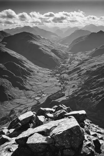 Looking north from the top of the Langdale Pikes,lake district,glencoe,scottish highlands,trossachs national park - dunblane,stabyhoun,three peaks,bullers of buchan,brecon beacons,glenclova,highlands,