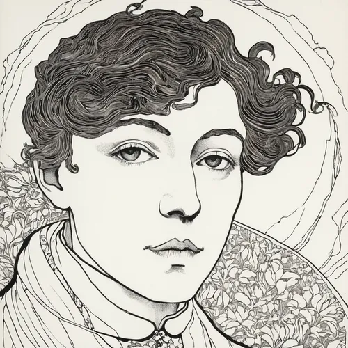 jane austen,mucha,portrait of a woman,female portrait,self-portrait,portrait of a girl,charlotte cushman,vintage female portrait,woman portrait,hand-drawn illustration,elizabeth nesbit,victorian lady,romanescu,woman's face,vintage drawing,rosa curly,portrait of christi,lilian gish - female,portrait,romantic portrait,Illustration,Black and White,Black and White 24