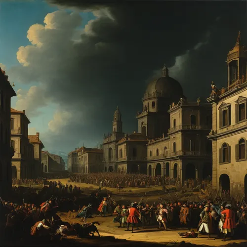 kunsthistorisches museum,dresden,louvre,procession,certosa di pavia,louvre museum,the carnival of venice,hofburg imperial palace,large market,augsburg,the market,fontainebleau,mannheim,flemish,saint mark,church painting,carpaccio,market introduction,modena,sanssouci,Art,Classical Oil Painting,Classical Oil Painting 25