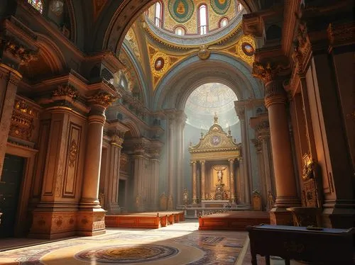 sacristy,saint peter's basilica,cathedral of modena,st peter's basilica,lateran,borromini,st peters basilica,cathedral,sanctuary,the basilica,berlin cathedral,basilica of saint peter,basilica di san pietro in vaticano,vaticano,basilius,sancta,santa maria della salute,altare,vaticana,vatican,Photography,General,Realistic