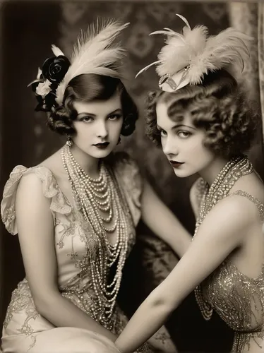 flapper couple,roaring twenties,twenties women,1920s,roaring twenties couple,vintage fairies,roaring 20's,vintage girls,vintage women,1920's,fashionista from the 20s,flapper,1920's retro,vintage fashion,twenties,vintage female portrait,vintage woman,vaudeville,vintage makeup,joint dolls,Conceptual Art,Oil color,Oil Color 09