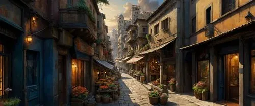 narrow street,medieval street,martre,alleyway,alley,sidestreet,world digital painting,old linden alley,souk,theed,kotor,barajneh,passage,old city,souks,alleycat,cloudstreet,casbah,medina,alleyways