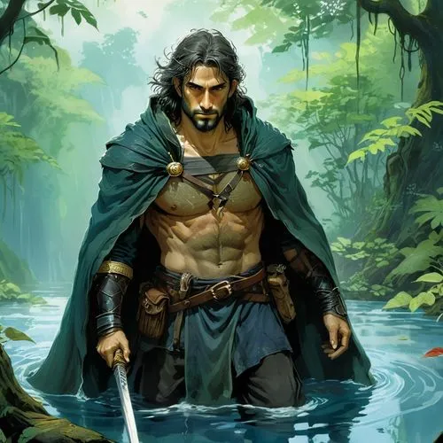 seregil,aragorn,ghazan,alcide,khal,aegon,gisulf,male elf,sovran,beorn,hereward,sandor,sandokan,eliran,sveinn,tarzan,elden,krondor,serjani,ardeth,Illustration,Realistic Fantasy,Realistic Fantasy 04