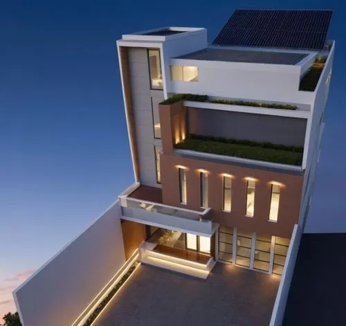 cubic house,modern architecture,modern house,block balcony,residential house,sky apartment,Photography,General,Realistic