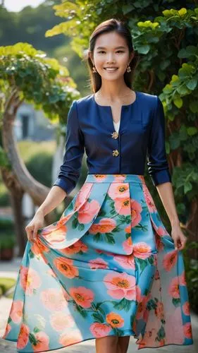 floral skirt,pencil skirt,hoopskirt,hanbok,miss vietnam,vietnamese woman,women fashion,girl in a long dress,asian woman,women clothes,floral dress,phuquy,cocktail dress,pi mai,floral japanese,japanese