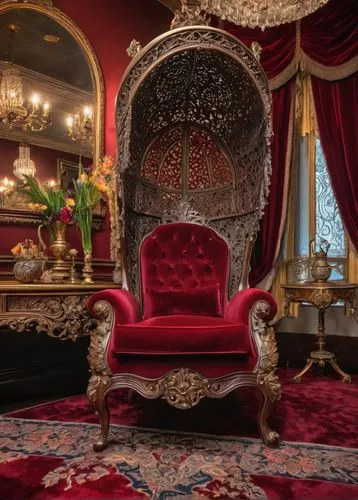 royal interior,ornate room,victorian room,the throne,bedchamber,throne,ottoman,tussaud,rococo,interior decor,czarist,opulently,tuanku,peranakan,parlor,peranakans,emporium,antechamber,furnishings,maharajadhiraj,Conceptual Art,Daily,Daily 24