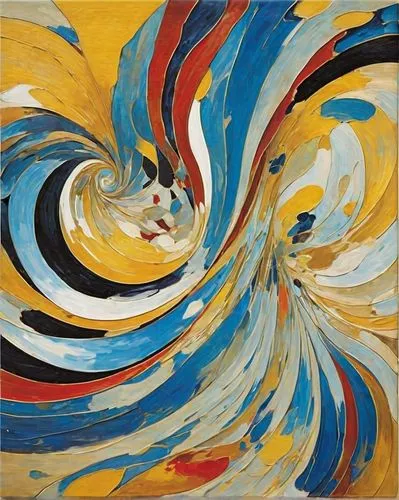 In this stunning oil painting, a vibrant and lifelike element fills the canvas, reminiscent of an abstract painting. In this swirling pattern, a translucent gold liquid dissolves the contents of the b