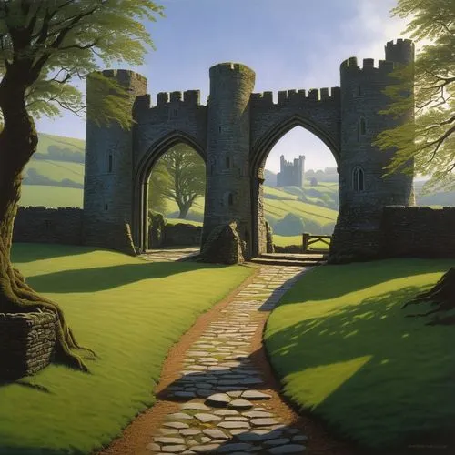 beleriand,nargothrond,brehon,neverwinter,castlelike,fantasy landscape,ruined castle,blackgate,kingsnorth,castletroy,gondolin,castle ruins,castel,stronghold,knight's castle,gatehouses,coville,castleguard,castles,castellated,Conceptual Art,Sci-Fi,Sci-Fi 15