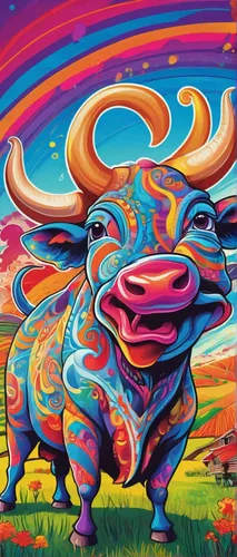 psychedelic art,lsd,psychedelic,rhinoceros,acid,hallucinogenic,ox,tribal bull,mother earth squeezes a bun,hippopotamus,oxen,rainbow rabbit,gnu,rhino,graffiti art,abstract cartoon art,belly painting,unicorn art,neon body painting,cartoon elephants,Illustration,Realistic Fantasy,Realistic Fantasy 39