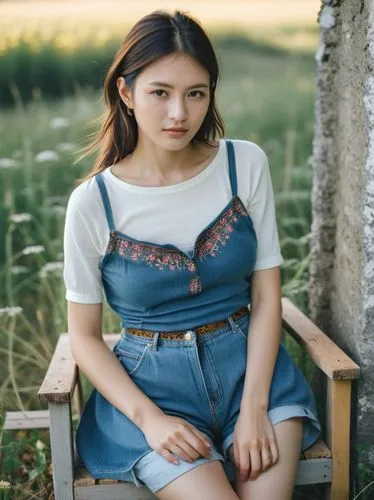 girl in overalls,nana,jei,qiong,hanqiong,sanchai,Photography,Documentary Photography,Documentary Photography 08