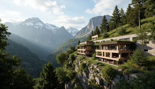 house in the mountains,house in mountains,mountain settlement,mountain huts,alpine village,oberland,mountainside,the cabin in the mountains,chalet,mountain hut,cliffside,building valley,alpine landscape,alpine region,mountain village,high alps,mountain valley,the alps,rivendell,forest house