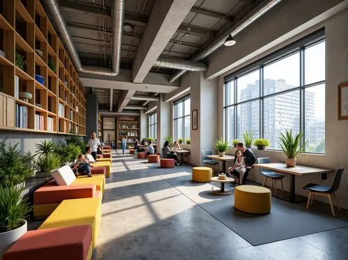 loft,lofts,modern office,reading room,school design,bureaux,bookbuilding,bibliotheca,bibliotheek,clubroom,daylighting,libraries,bibliotheque,collaboratory,offices,study room,modern decor,creative office,university library,library