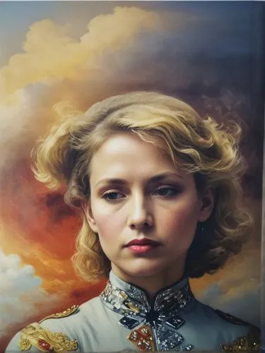 mystical portrait of a girl,portrait background,portrait of a girl,girl in a historic way,eleven,jessamine,eglantine,beatenberg,fantasy portrait,joan of arc,blonde woman,mary-gold,young woman,girl in a long,oil painting on canvas,girl portrait,custom portrait,cd cover,oil painting,portrait of christi,Art,Artistic Painting,Artistic Painting 27