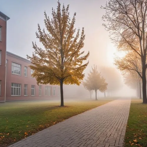 autumn fog,morning fog,morning mist,doane,autumn morning,foggy day,mercyhurst,tcnj,dense fog,ground fog,early fog,hamline,foggy landscape,otterbein,gallaudet university,wesleyan,brockport,depauw,cedarville,foggy,Photography,General,Realistic