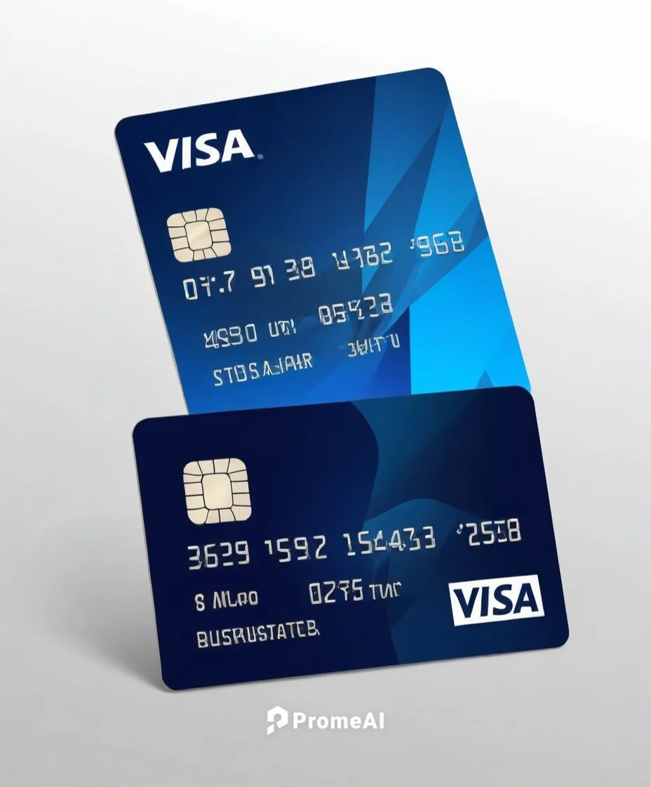 a pair of visa credit cards,visa card,visa,debit card,cheque guarantee card,a plastic card,credit card