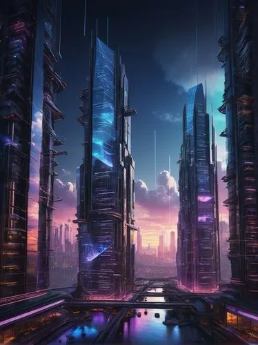 futuristic landscape,cybercity,cybertown,coruscant,cyberport,fantasy city,arcology,cyberia,cityscape,cyberworld,metropolis,futuristic architecture,areopolis,cyberpunk,city skyline,scifi,futurist,city cities,homeworlds,fantasy landscape,Art,Classical Oil Painting,Classical Oil Painting 39