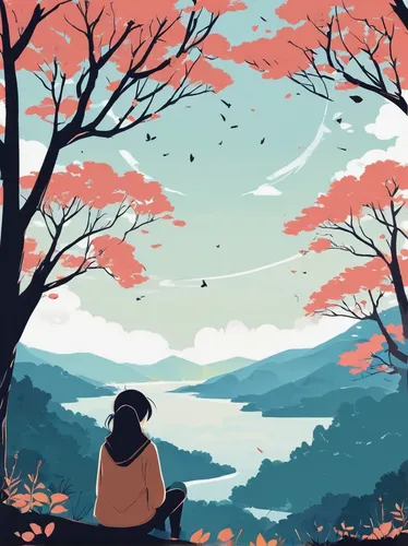 japanese sakura background,sakura background,autumn sky,autumn scenery,autumn background,wander,the autumn,tranquil,autumn day,japan landscape,one autumn afternoon,fall landscape,takato cherry blossoms,autumn,springtime background,autumn landscape,the cherry blossoms,cherry blossoms,autumn idyll,autumn walk,Illustration,Vector,Vector 01