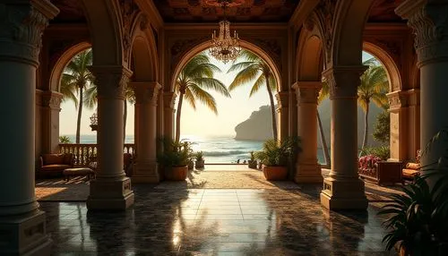 theed,dorne,hotel lobby,the hassan ii mosque,emirates palace hotel,lobby,the palm,water palace,hallway,sapienza,royal palms,venetian hotel,archways,corridor,alcove,riviera,paradisus,amanresorts,hotel nacional,venetian,Photography,General,Realistic