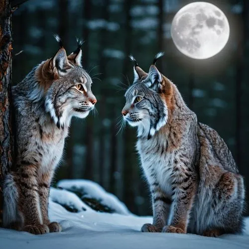 lynxes,felids,thunderclan,lynx,genets,skyclan,canadian lynx,wolens,loups,moonlit night,wolfs,riverclan,two wolves,felines,luchs,bobcats,moondogs,night watch,lince,mirror image,Photography,Documentary Photography,Documentary Photography 08