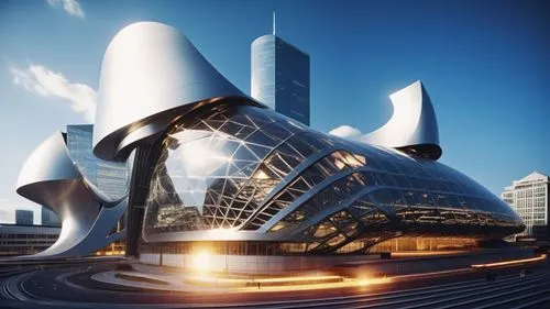 building, space, rocket, glass window,futuristic architecture,futuristic art museum,calatrava,arcology,etfe,superstructures,gehry,esteqlal,megaprojects,megastructure,aerotropolis,libeskind,morphosis,f