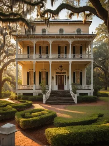 natchez,antebellum,escambia,dillington house,italianate,telfair,donaldsonville,bodie island,henry g marquand house,fearrington,valdosta,pascagoula,savannah,longwood,lowcountry,brookgreen gardens,southern belle,tangipahoa,acadiana,bellingrath gardens,Illustration,Realistic Fantasy,Realistic Fantasy 06