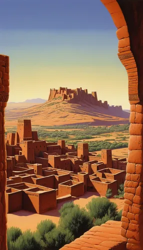 ait-ben-haddou,ait ben haddou,anasazi,desert landscape,pueblo,desert desert landscape,ouarzazate,monument valley,ancient city,zagora,sandstone wall,merzouga,libyan desert,riad,tassili n'ajjer,arid landscape,kayenta,moon valley,karnak,desert background,Conceptual Art,Sci-Fi,Sci-Fi 15