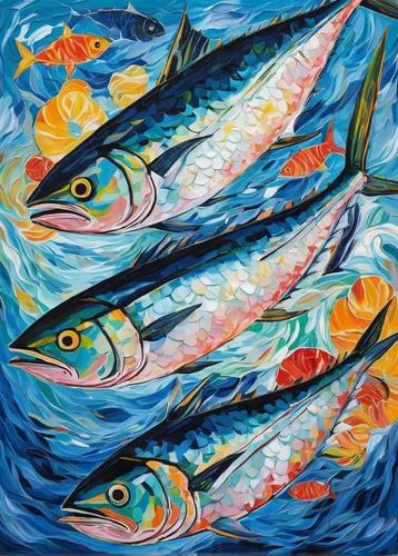 sardines,mahi-mahi,fishes,porcupine fishes,atlantic spanish mackerel,mackerel,mahimahi,sardine,forage fish,mahi mahi,fish in water,blue stripe fish,anchovies,two fish,fish market,school of fish,fresh fish,fish collage,blue fish,koi fish,Art,Artistic Painting,Artistic Painting 03