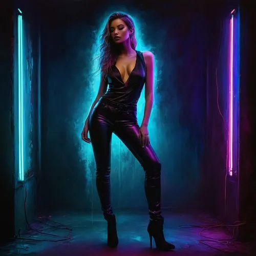 neon lights,neon light,femme fatale,aura,black light,neon body painting,ultraviolet,colored lights,chasm,disco,flashlight,wall,purple,neon,purple background,neon arrows,album cover,mariah carey,nerve,la violetta,Conceptual Art,Daily,Daily 32