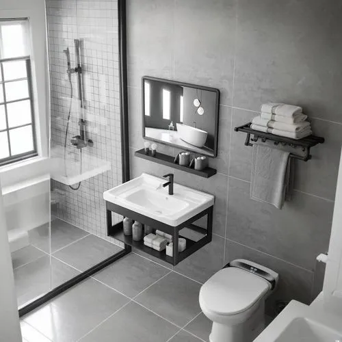 modern minimalist bathroom,luxury bathroom,bathroom,bathroom sink,plumbing fitting,washbasin,washroom,shower base,bathroom accessory,ceramic floor tile,search interior solutions,shower bar,toilet table,tile flooring,plumbing fixture,ceramic tile,toilet,bidet,wash basin,basin