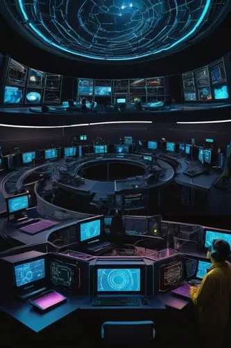 computer room,control desk,control center,sci fi surgery room,ufo interior,earth station,federation,spaceship space,cyberspace,panopticon,research station,copernican world system,the server room,planetarium,uss voyager,conference room,io centers,hub,copy space,computer desk,Conceptual Art,Sci-Fi,Sci-Fi 16