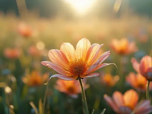 flower in sunset,cosmos flowers,cosmos flower,zephyranthes,flower wallpaper,flower background,tulip background,erdsonne flower,flower field,daisy flowers,sunburst background,daisy flower,cosmos autumn,sun daisies,chrysanthemum background,autumn daisy,blooming field,coreopsis,tulipa,sunbursts,Photography,General,Realistic