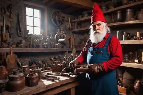 tinsmith,blacksmith,metalsmith,woodworker,craftsman,a carpenter,the wizard,luthier,geppetto,candlemaker,shoemaker,wizard,clockmaker,shoemaking,hatmaking,potter's wheel,wooden toys,carpenter,carpathian bells,saint nicholas,Conceptual Art,Sci-Fi,Sci-Fi 18