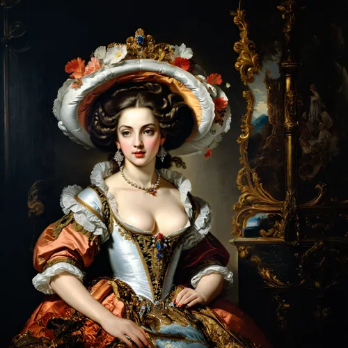 Extender y completar la imagen,portrait of a woman,rococo,queen anne,portrait of a girl,woman holding pie,woman holding a smartphone,cepora judith,venetia,elizabeth i,la nascita di venere,the carnival