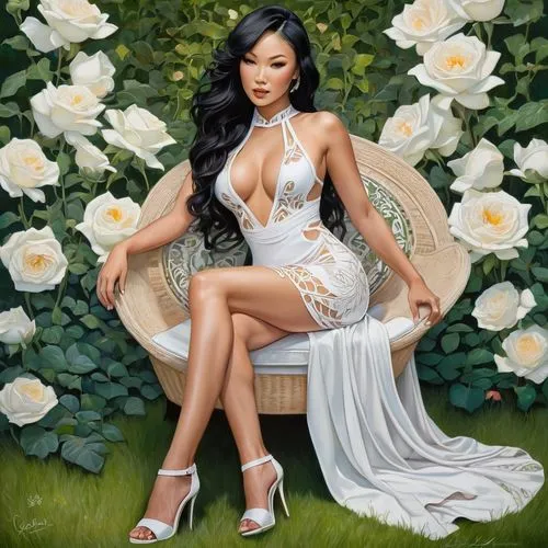 zilin,white roses,asian woman,huynh,thuy,phuong,calystegia,huong,kimora,gardenias,amerie,huyen,nguyen,rosebushes,quyen,lotus art drawing,jasmine blossom,khin,aliyeva,duyen,Illustration,Retro,Retro 08