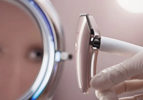 一款纤细小巧便捷的多功能剃毛器，微弧，高级,a close up of a person using an electric toothbrush to brush their teeth,dermagraft,microdermabrasion,cryosurgery,keratoplasty,vitrectomy,fluoroscopic,Photography,General,Realist