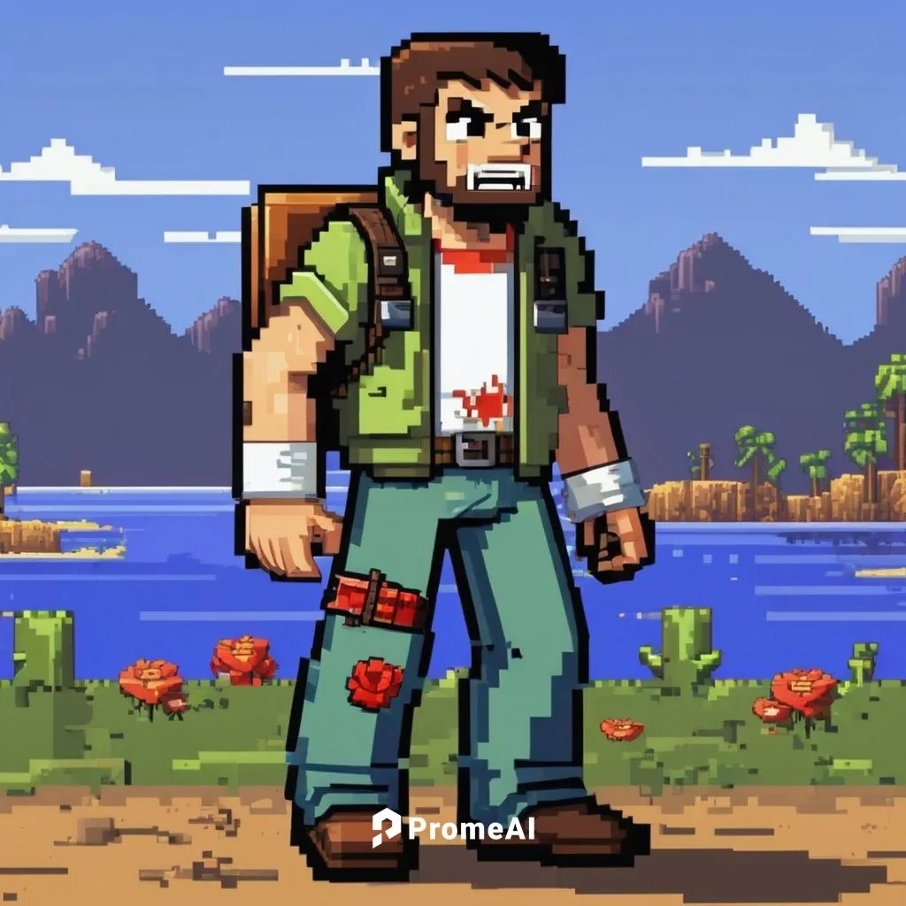 Pixel Art， game Scene,kovic,lumberjax,paleobotanist,logan,lumberman,mcartor,rebgun,pixel art,fryman,lumberjack,offerman,escapists,barret,facebook pixel,stavros,lumberjack pattern,pixelgrafic,frontiers