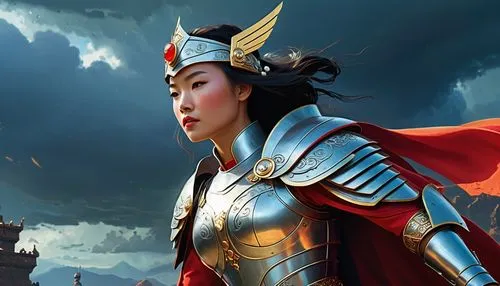 female warrior,etheria,sanzang,warrior woman,daxia,xixia,mulan,yi sun sin,goddess of justice,athena,qilin,darna,khenin,xiaoyan,yuanhong,yangmei,xiaohua,themyscira,yuhuan,asgard,Illustration,Realistic Fantasy,Realistic Fantasy 10