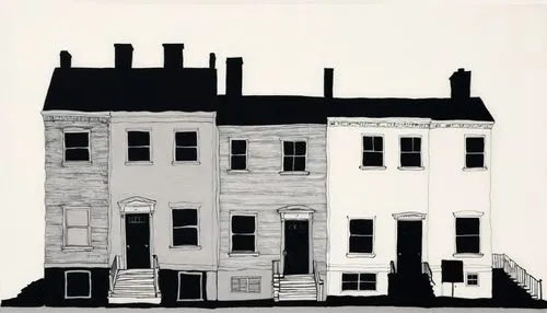 row houses,houses clipart,houses silhouette,tenement,real-estate,house drawing,townhouses,house silhouette,row of houses,apartment house,old houses,serial houses,apartments,homes,brownstone,baltimore,houses,apartment buildings,buildings,chimneys,Conceptual Art,Graffiti Art,Graffiti Art 11