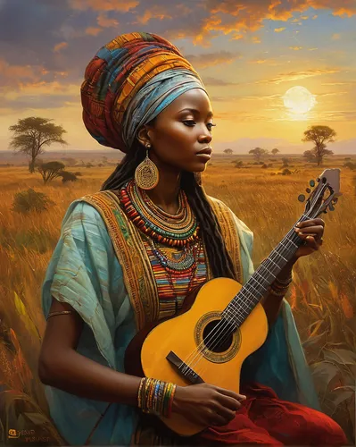 african woman,african culture,african art,woman playing,african american woman,cameroon,beautiful african american women,africa,nigeria woman,east africa,african drums,african,mali,itinerant musician,afro-american,oil painting on canvas,black woman,musician,afar tribe,benin,Art,Classical Oil Painting,Classical Oil Painting 18