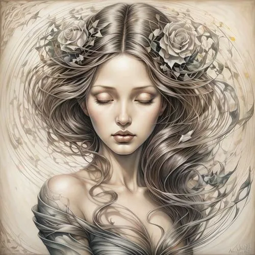 diwata,viveros,faery,behenna,faerie,unseelie,sirene,amphitrite,mystical portrait of a girl,melusine,persephone,dryad,fantasy portrait,fantasy art,naiad,seelie,hesperides,fairie,ophelia,moonflower