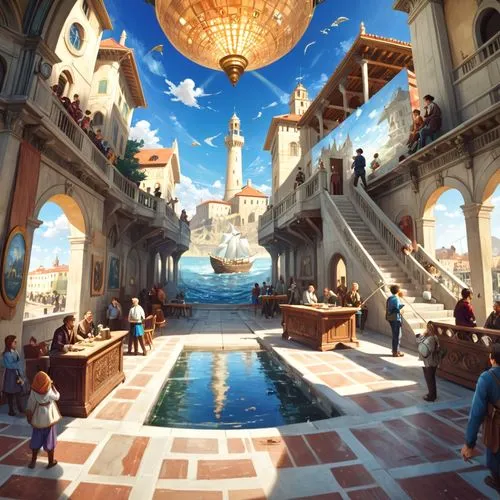 fantasyland,agrabah,theed,naboo,fantasy world,atlantis,Anime,Anime,Cartoon