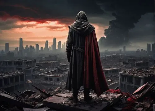 latveria,spawn,destro,destroyed city,apocalyptic,elric,incorruptible,harlock,superhero background,hourman,imperialis,doomsday,red cape,elseworlds,imperatoris,magneto-optical disk,rises,darktown,apocalypse,deadman,Art,Classical Oil Painting,Classical Oil Painting 36