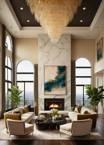 luxury home interior,contemporary decor,living room,penthouses,livingroom,sitting room,modern decor,family room,interior decor,great room,stucco ceiling,interior design,modern living room,greystone,interior modern design,apartment lounge,interior decoration,minotti,hovnanian,marble painting,Illustration,Realistic Fantasy,Realistic Fantasy 08