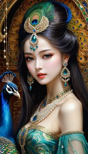 oriental princess,oriental girl,oriental painting,concubine,oriental,fantasy art,Illustration,Realistic Fantasy,Realistic Fantasy 08