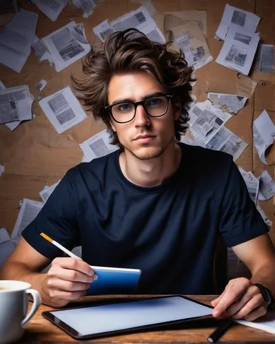 estudiante,male poses for drawing,to study,correspondence courses,studious,tutor,procrastinator,paperwork,papermaster,learn to write,studyworks,formateur,to write,studii,writer,academic,scholar,diligent,writing articles,blur office background,Conceptual Art,Daily,Daily 07