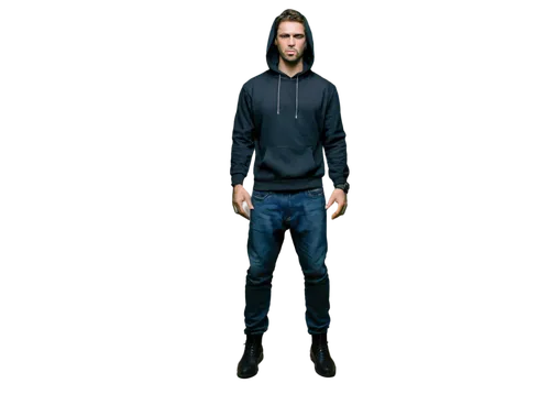 Ominous figure, dark atmosphere, menacing eyes, sharp teeth, black hoodie, ripped jeans, heavy boots, clenched fists, intense facial expression, low-key lighting, dramatic shadows, 3/4 composition, sh