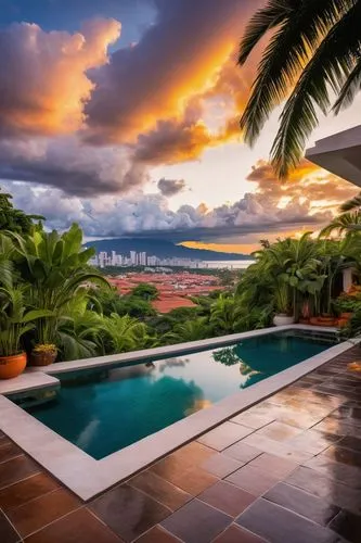 roof landscape,tropical house,mustique,roof top pool,wailea,home landscape,backyard,caribbean,holiday villa,the caribbean,luxury property,luxury home,tropical island,landscape designers sydney,outdoor pool,florida home,ocean view,guadeloupe,hawaii,guadeloupean,Art,Artistic Painting,Artistic Painting 41